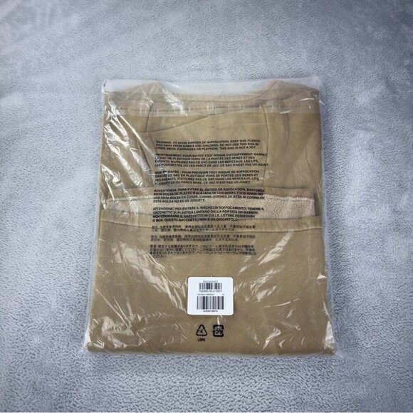 Yeezy Gap NWT Men's Sz XS Oversized Baggy Fleece Lined T Shirt Casual Comfy Tan - Picture 1 of 9